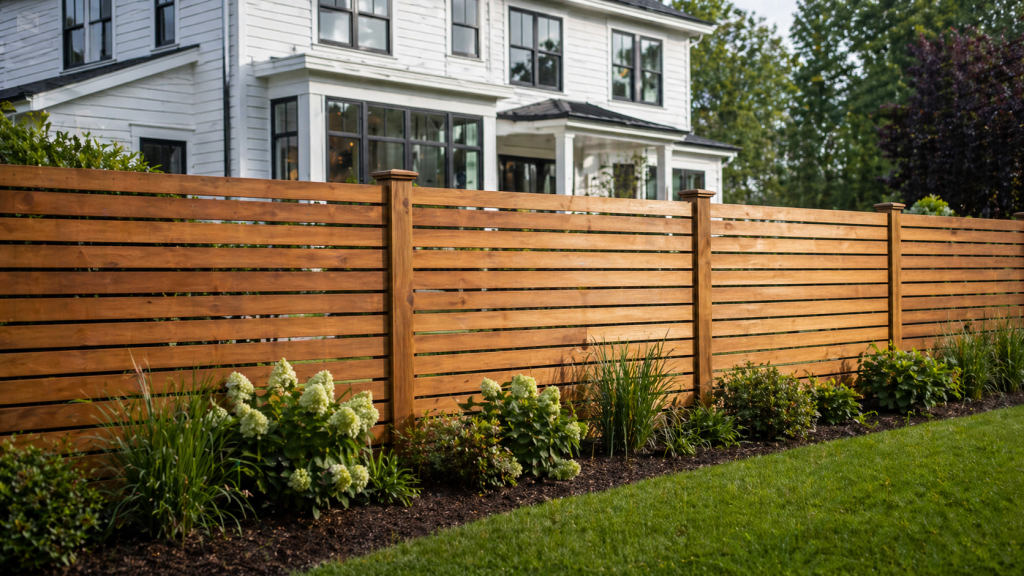 Horizontal Slat Fence